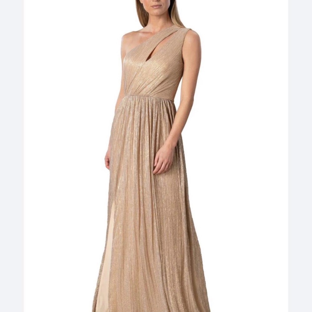 Nordstrom One-Shoulder Metallic Gown